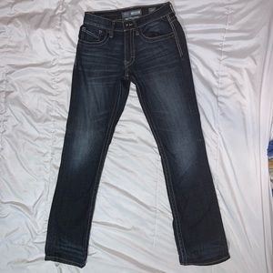 Men’s Buckle Jake Straight Leg Jeans (Dark Wash)